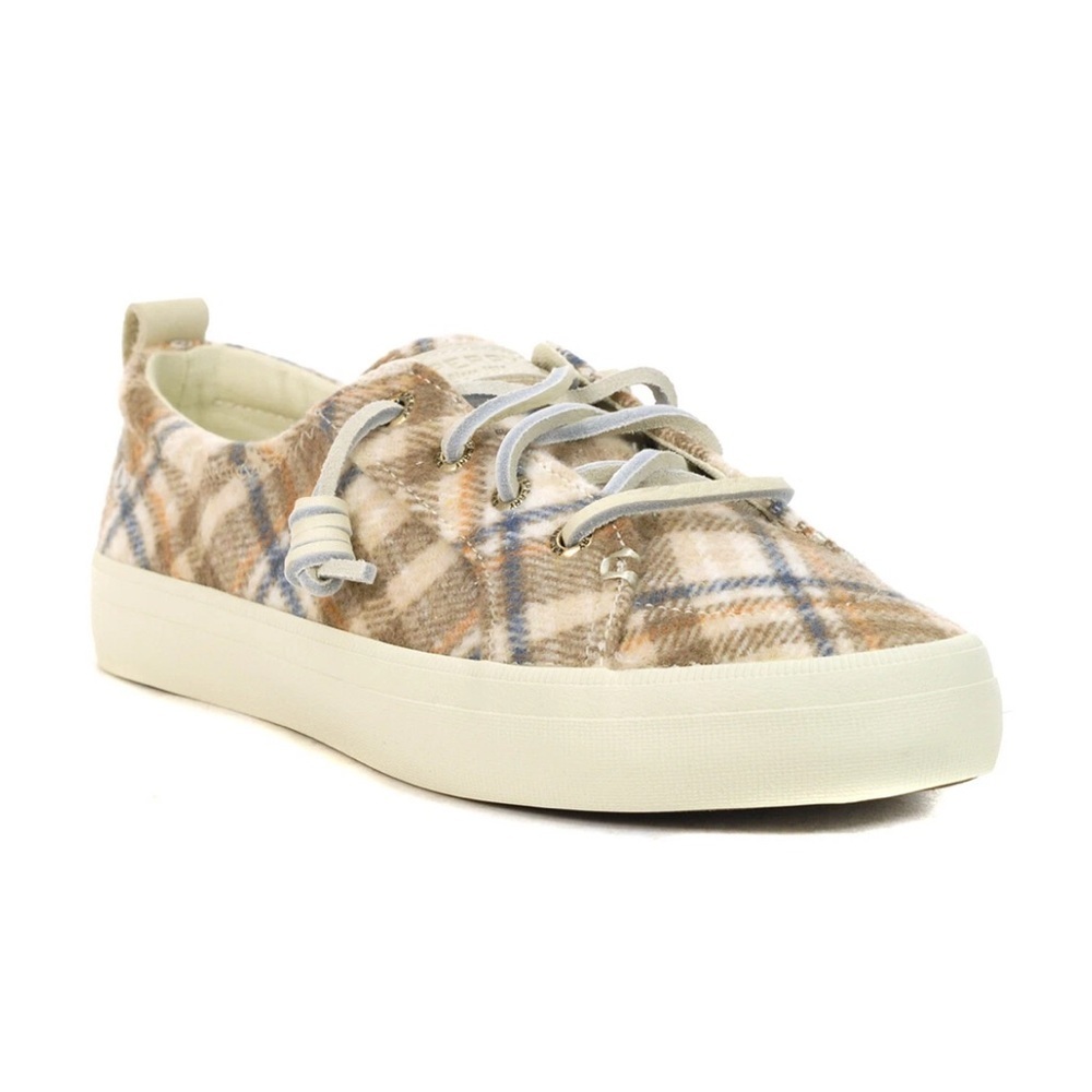 Like New Plaid Sperry Topsider Sneakers Size 8.5